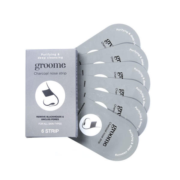 Picture of GROOME CHARCOAL PURIFYING &DEEP CLEANSING NOSE STRIPS (MONTHLY PACK) Origin PRC 6 pcs