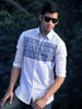 Picture of White all over printed cotton casual shirt by Ritzy (Long Sleeve)