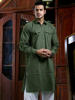 Picture of Olive Men’s Panjabi by Ritzy (Kabli Shapped)