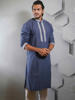 Picture of Embroidery designed Grey Panjabi for Men by Ritzy