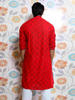 Picture of Red all over printed Panjabi for Men by Ritzy