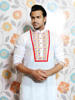 Picture of White Screen printed Panjabi for Men by Ritzy