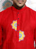 Picture of Red Screen printed Panjabi for Men by Ritzy