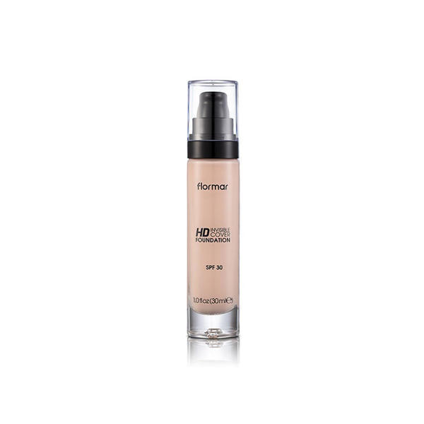 Picture of Invisible Cover HD Foundation Flormar# 040: Light Ivory
