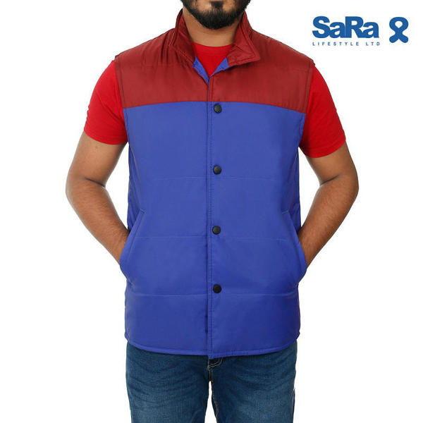 Picture of SaRa Mens Jacket (SRMJ1907CB-Clematis Blue)