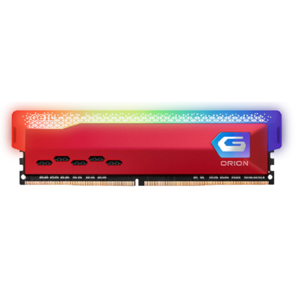 Picture of GEIL DRAM 8G 3200 MHZ  CL 16-20-20-40 DDR4 U-DIMM ORION GRAY/RED RGB