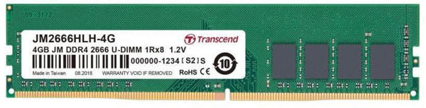 Picture of Transcend 4GB JetRAM DDR4 2666MHZ U-DIMM 1RX8 Desktop RAM