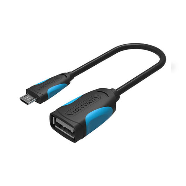 Picture of Vention VAS-A07-B025 USB 2.0 A Female to Micro B Male OTG Cable 0.25M Black