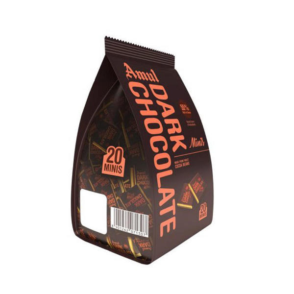 Picture of Amul Dark Chocolate Minis Gable Pouch 100gm