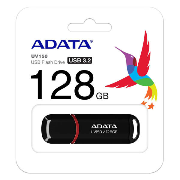 Picture of ADATA 128 GB UV150 BLACK USB 3.2 MOBILE DISK