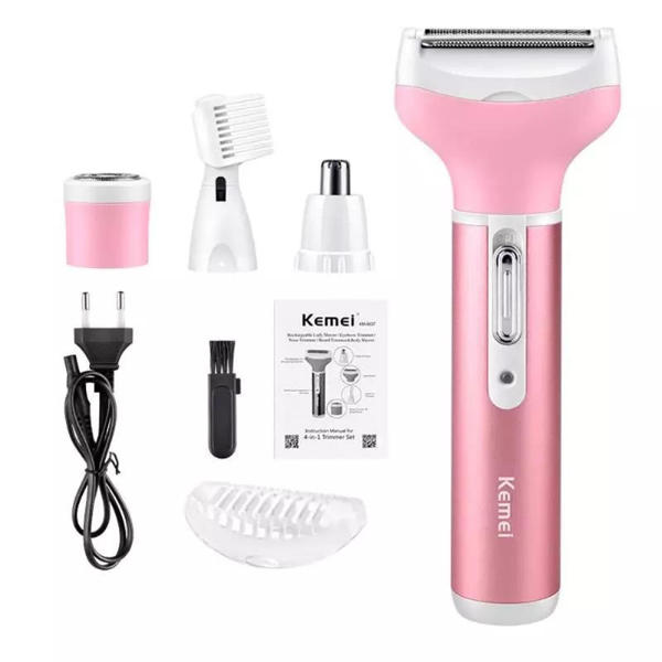 Picture of Kemei KM-6637 Multi Functional 4 In 1 Shaver For Women