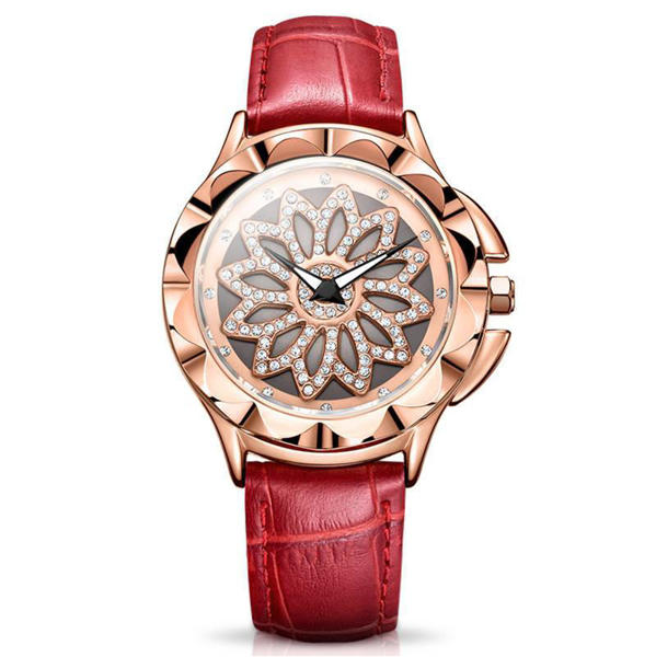 Picture of MEGIR 2059L Luxury Leather Watch Red