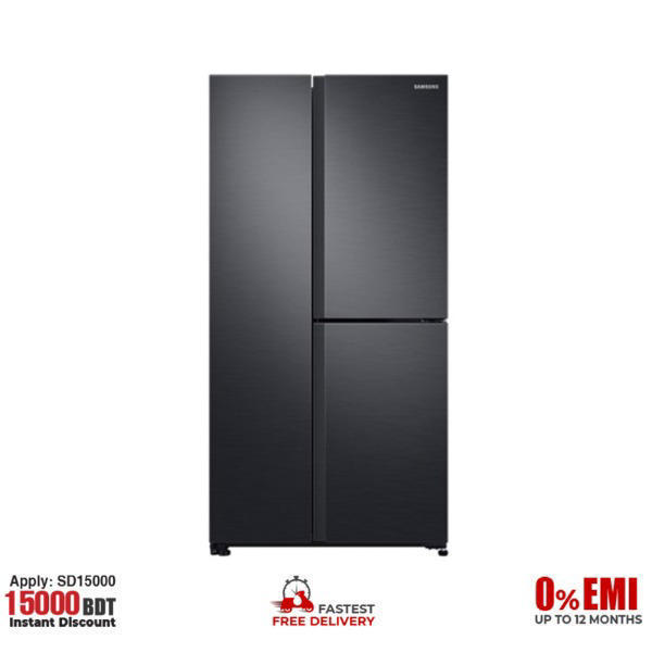 Picture of Samsung 689 L,  Side By Side Refrigerator RS73R5561B4/TL - Black