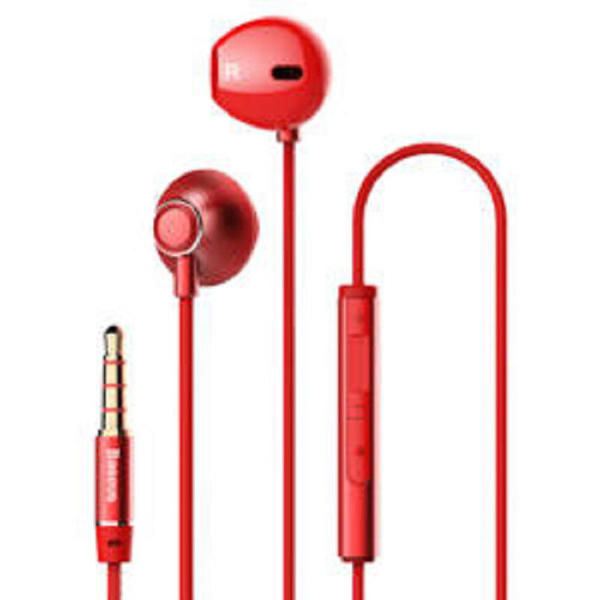 Picture of Baseus Encok H06 Lateral Earphones Earbuds Headphones with Remote Control red (NGH06-09)