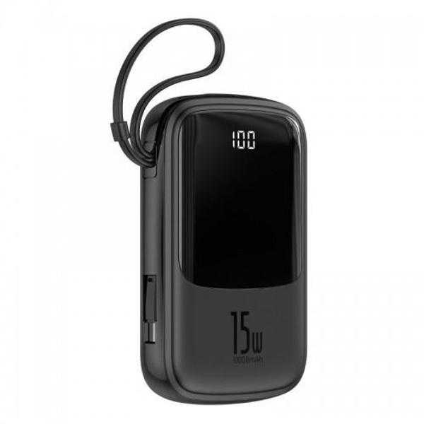 Picture of Baseus Q pow Digital Display 3A Power Bank 10000mAh (With IP Cable)Black