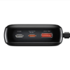 Picture of Baseus Power Bank 20000mAh Qpow Digital Display 20W Iphone Lightning Cable Black PPQD-H01