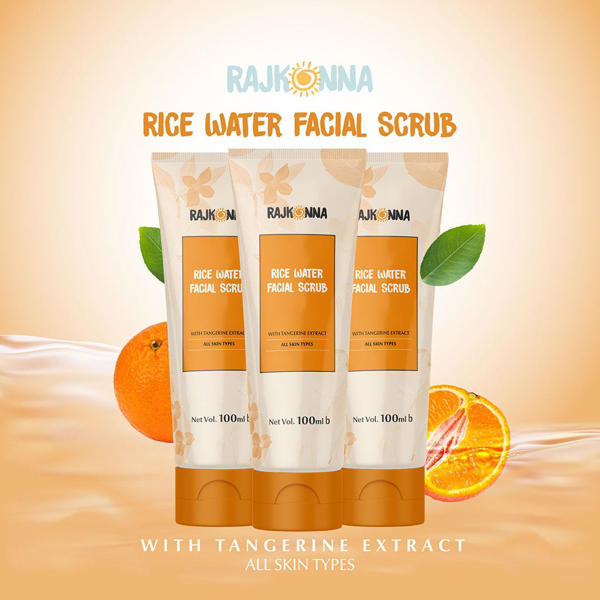 Picture of Rajkonna Rice Water Facial Scrub With  Tangerine Extract
