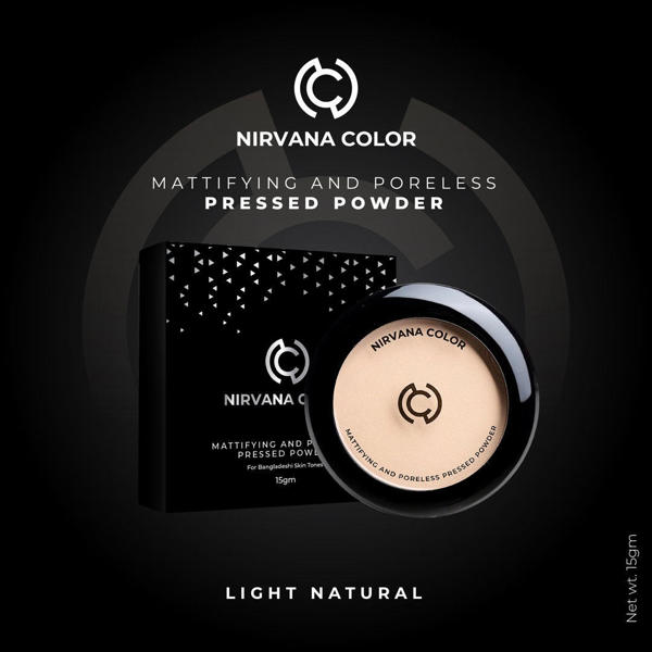Picture of Nirvana Color Mattifying and Poreless Pressed Powder (Light Natural)