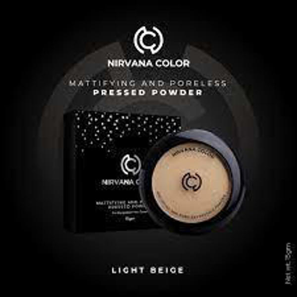 Picture of Nirvana Color Mattifying and Poreless Pressed Powder (Light Beige)