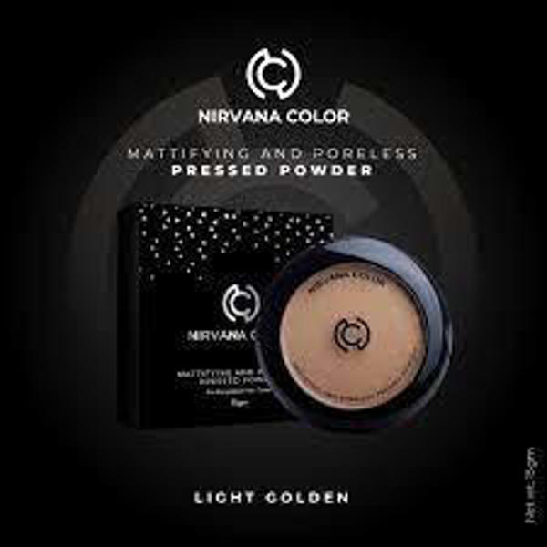 Picture of Nirvana Color Mattifying and Poreless Pressed Powder (Light Golden)