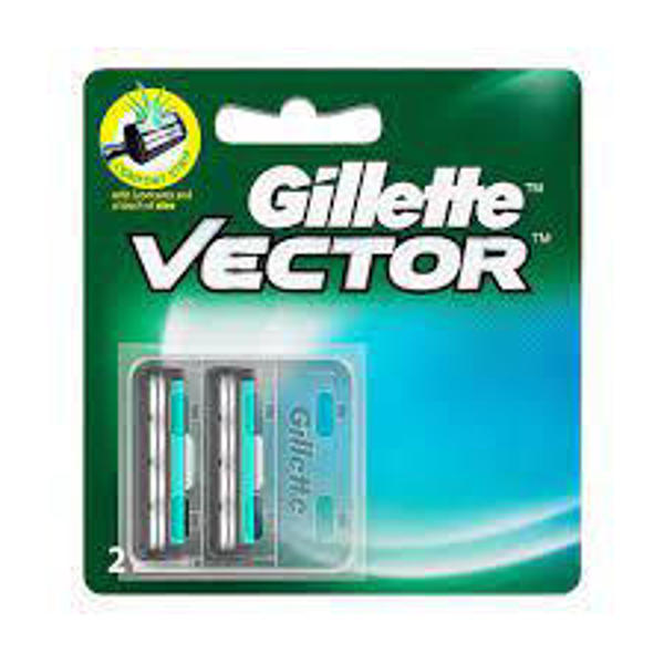 Picture of Gillette Vector Plus Manual Shaving Razor cartridge 2s