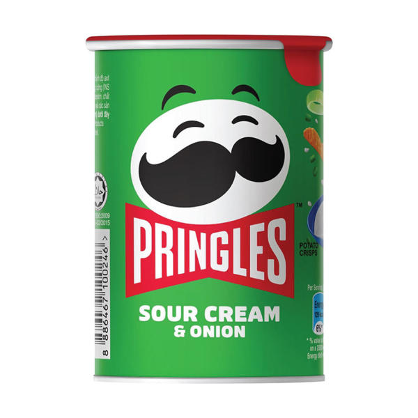 Pringles Sour Cream and Onion Potato Crisps Chips - Shop Chips at