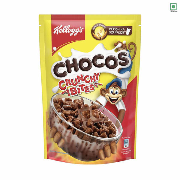 Picture of Kellogg's Chocos Crunchy Bites Chocolate Breakfast Cereal 375gm