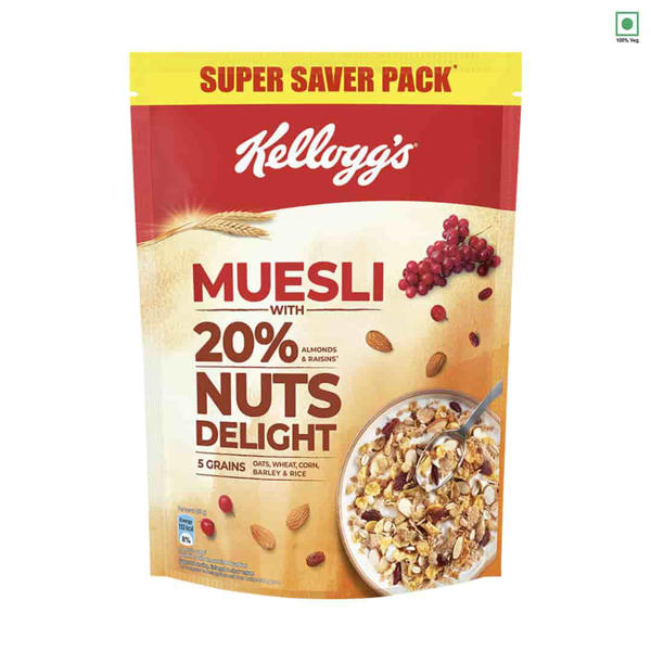 Picture of Kellogg's Muesli Nut Delight Breakfast Cereal 750gm
