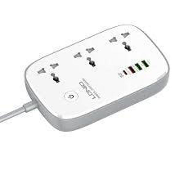 Picture of LDNIO Power Strip 3 Sockets with 20W 4x USB Ports Wifi Smart Multiplug (SCW3451)