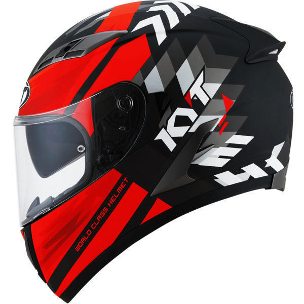 Picture of KYT Falcon FR Matt Black Red Helmet