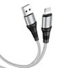 Picture of Hoco X50 Excellent Lightning Braided Charging Cable - Black