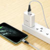 Picture of Hoco X50 Excellent Lightning Braided Charging Cable - Black