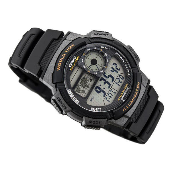 Picture of Casio AE-1000W-1AVDF World Time Multifunction Fiber Belt Watch
