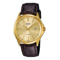 Picture of Casio Enticer Date Golden Leather Belt Watch MTP-1183Q-9ADF