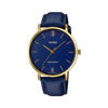 Picture of Casio Minimalistic Blue Dial Leather Belt Watch for Men MTP-VT01GL-2BUDF