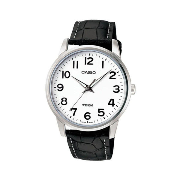 Casio enticer white dial men's watch outlet