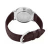 Picture of Casio MTP-VT01L-2BUDF Men's Minimalistic Blue Dial Brown Leather Band Analog Watch