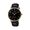 Picture of Casio MTP-VT01GL-1B2UDF Minimalistic Black Dial Leather Belt Watch for Men