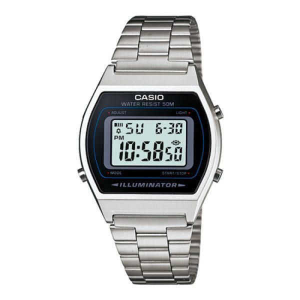 Picture of Casio Vintage Digital Silver Chain Watch B640WD-1AVDF for Unisex