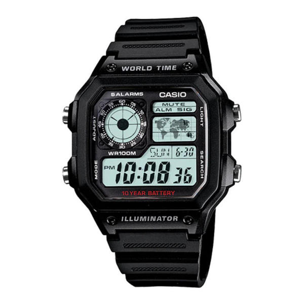 Picture of Casio World Time Fiber Belt Watch AE-1200WH-1AV