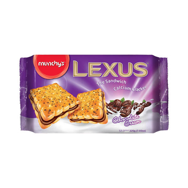 Picture of Munchy's Lexus Sandwich Chocolate Cream Biscuit 225g