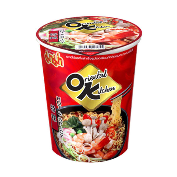 Picture of Mama Instant Cup Noodles Oriental Kitchen Hot & Spicy 65gm