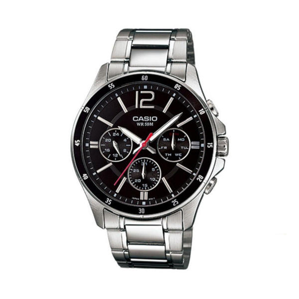 Picture of Casio Enticer Multifunction Silver Chain Watch MTP-1374D-1AVDF
