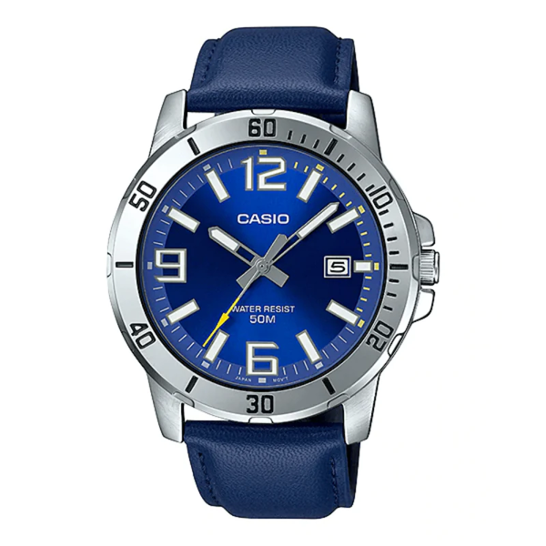 Picture of Casio Enticer MTP-VD01L-2BVUDF Date Blue Belt Watch