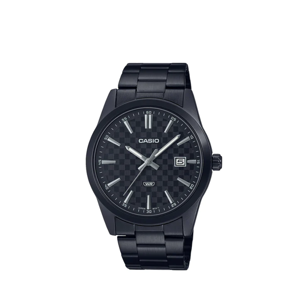 Picture of Casio MTP-VD03B-1AUDF Analog Black Ion Plated Stainless Steel Strap Watch For Men