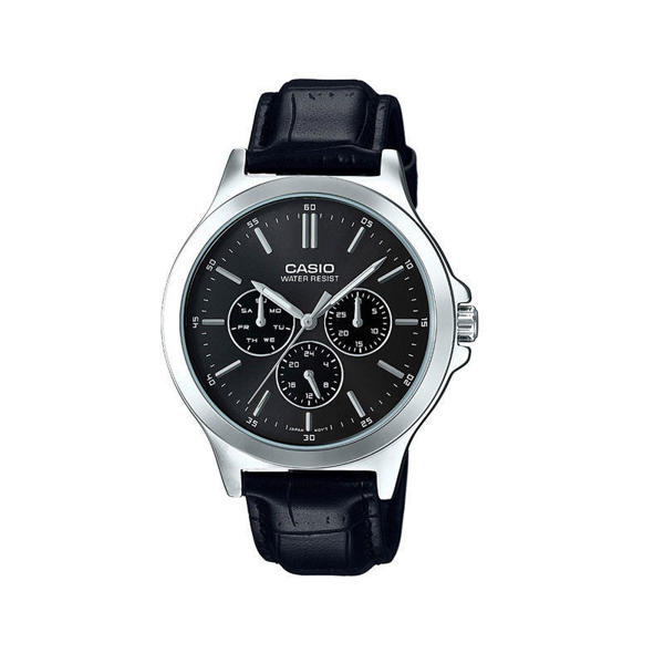 Picture of Casio MTP-V300L-1AUDF Black Leather Strap Men’s Watch