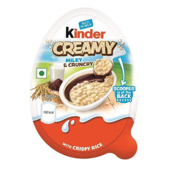 Picture of Kinder Creamy Milky & Cocoa Chocolate With Extruded Rice 19gm