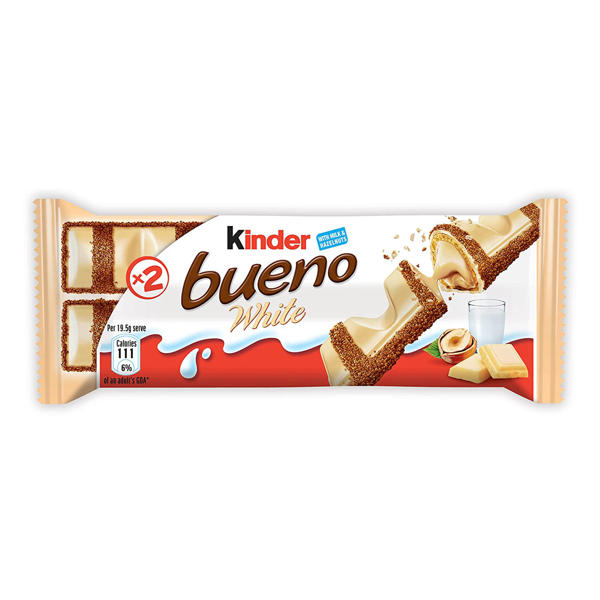 Picture of Kinder Bueno White Chocolate Bar 39gm