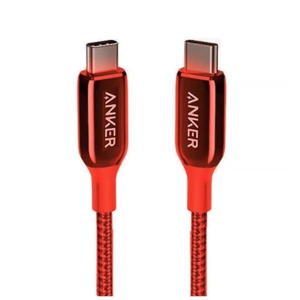 Picture of Anker PowerLine+ III USB-C to USB-C 2.0 Cable 6ft- Red