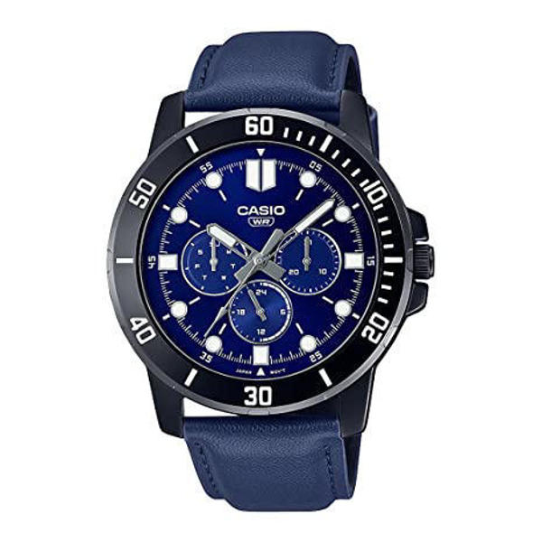 Picture of Casio Enticer Multifunction Blue Belt Watch MTP-VD300BL-2EUDF